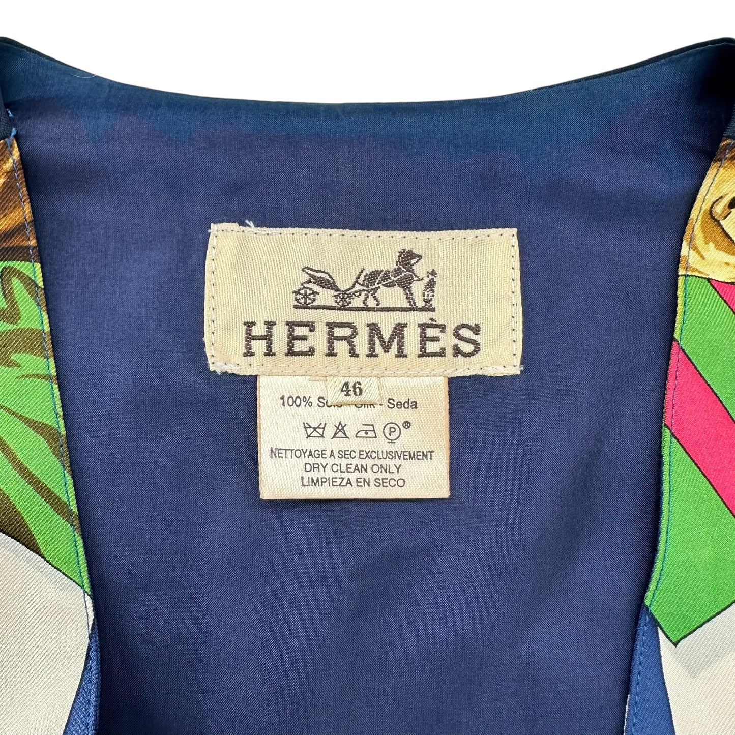 Hermes Vintage New Orleans Jazz Silk Vest