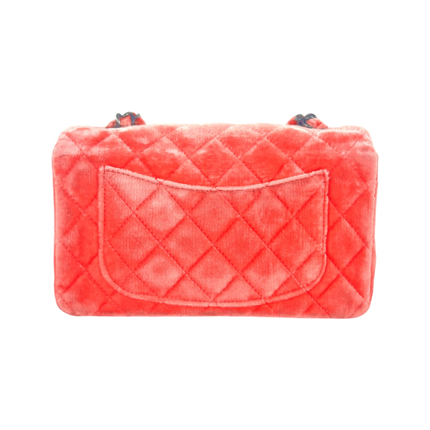 Chanel Classic Single Flap Matelassé Velvet Crossbody Bag