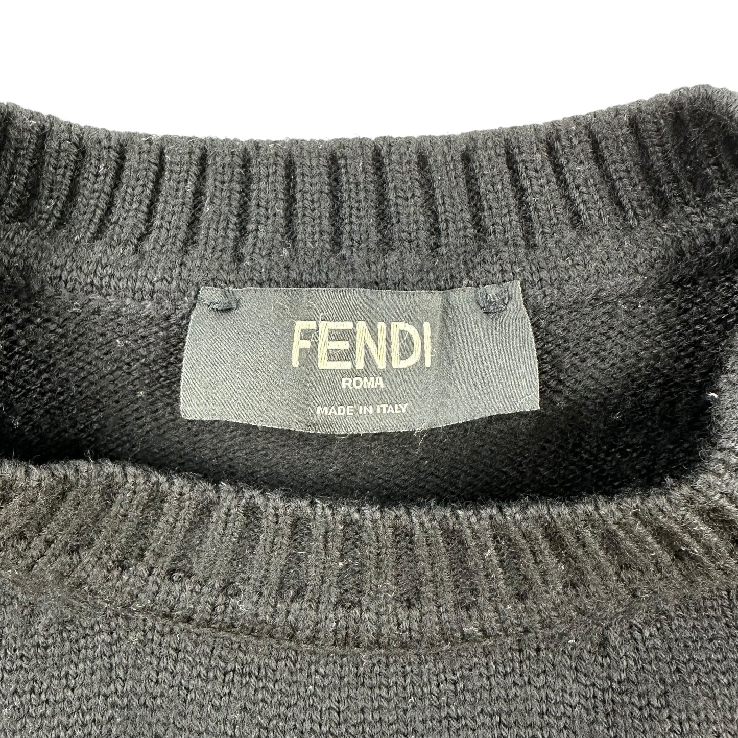 Fendi Maxi Logo Wool Sweater