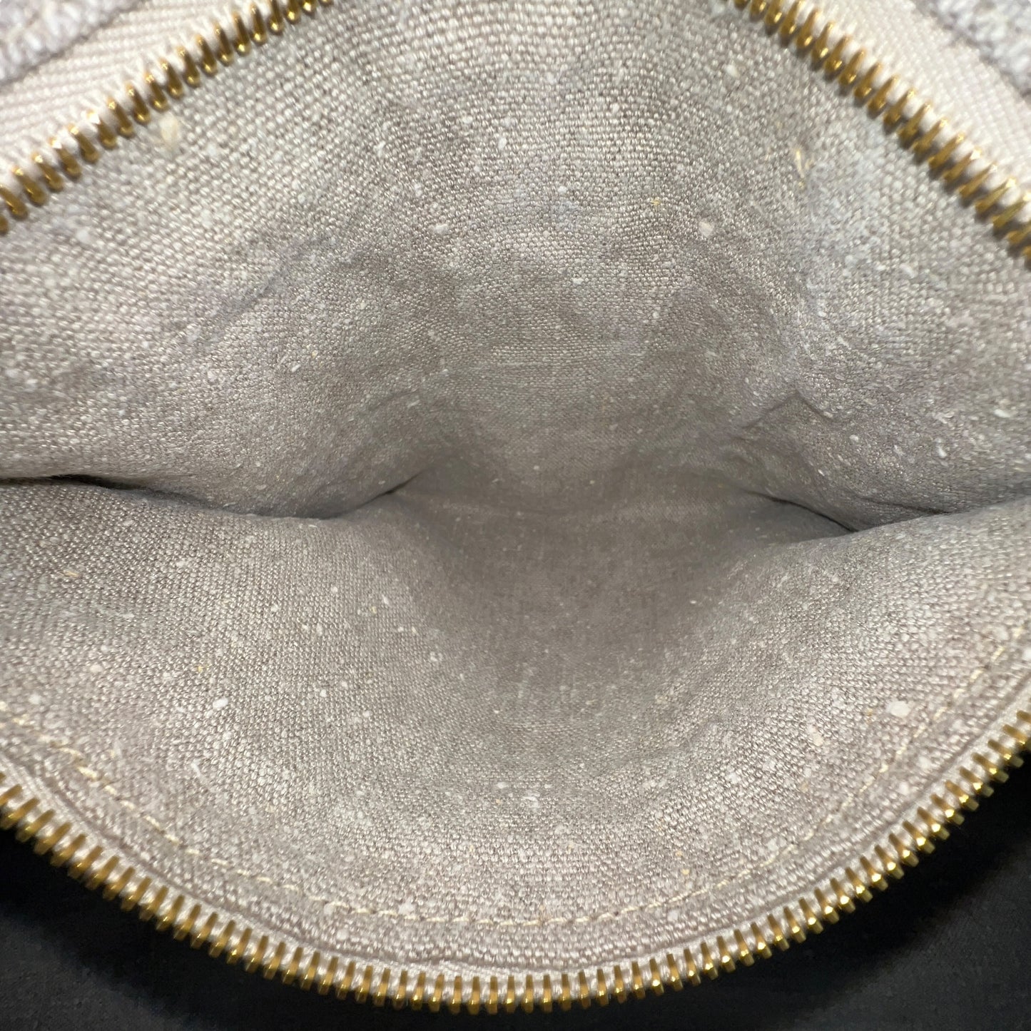 Prada Striped Canapa Tote Bag