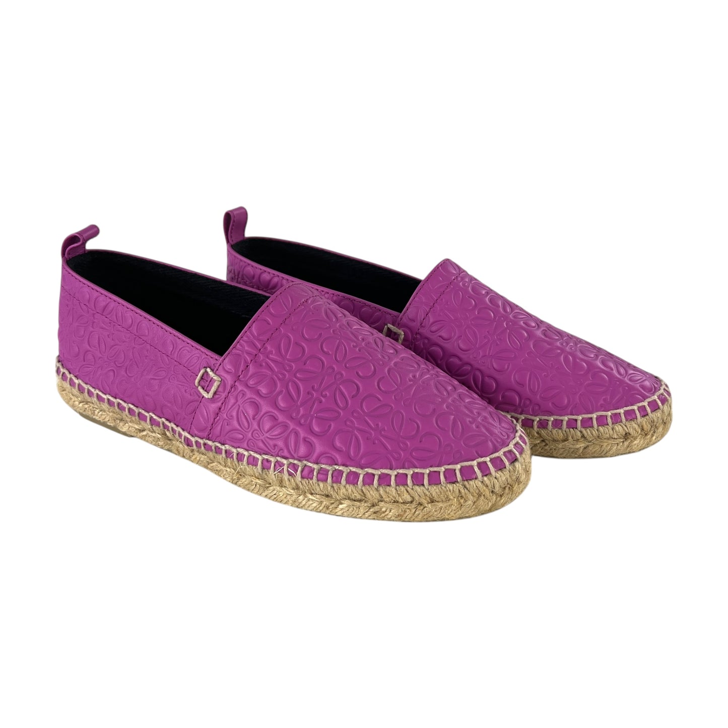 Loewe Embossed Leather Espadrilles