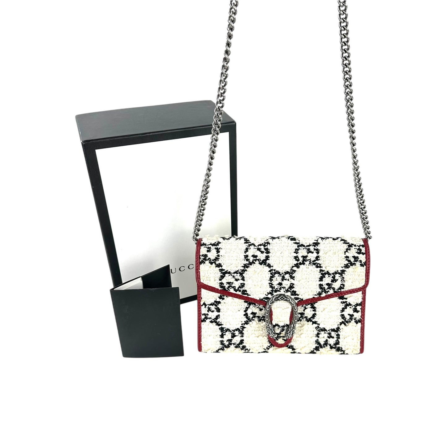 Gucci Monogram Dionysus Tweed Two-Way Bag