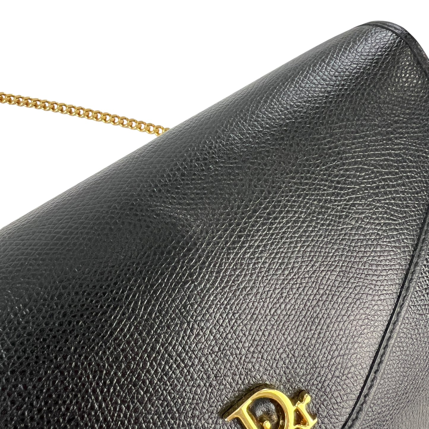 Dior Vintage Leather Chain Shoulder Bag