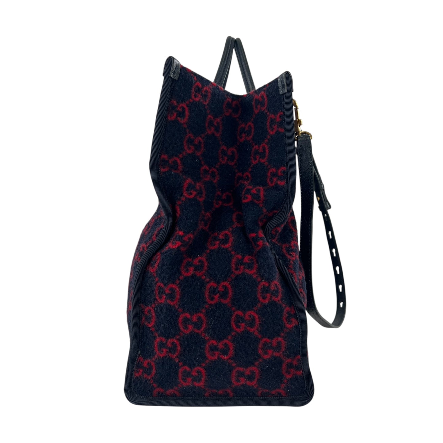 Gucci Monogram Wool Tote Bag