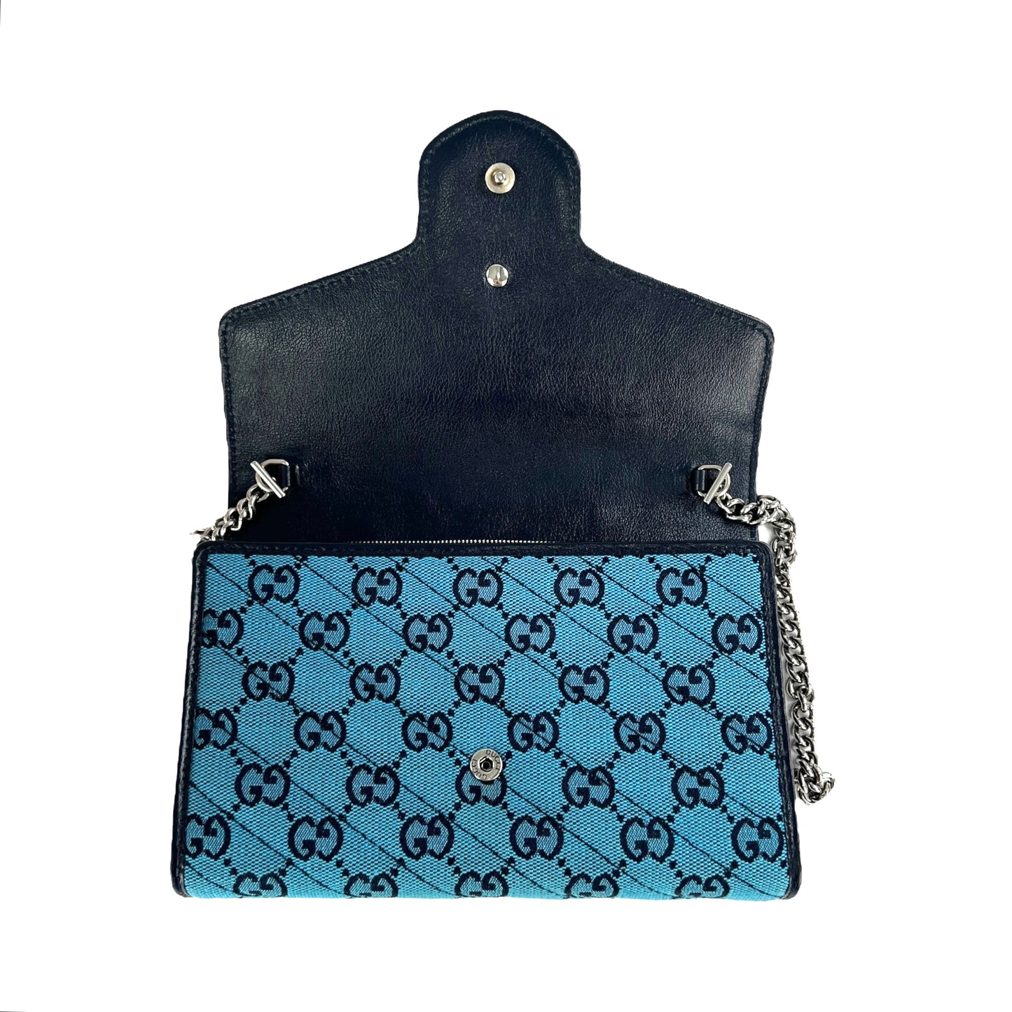 Gucci Monogram Marmont Chain Wallet Bag
