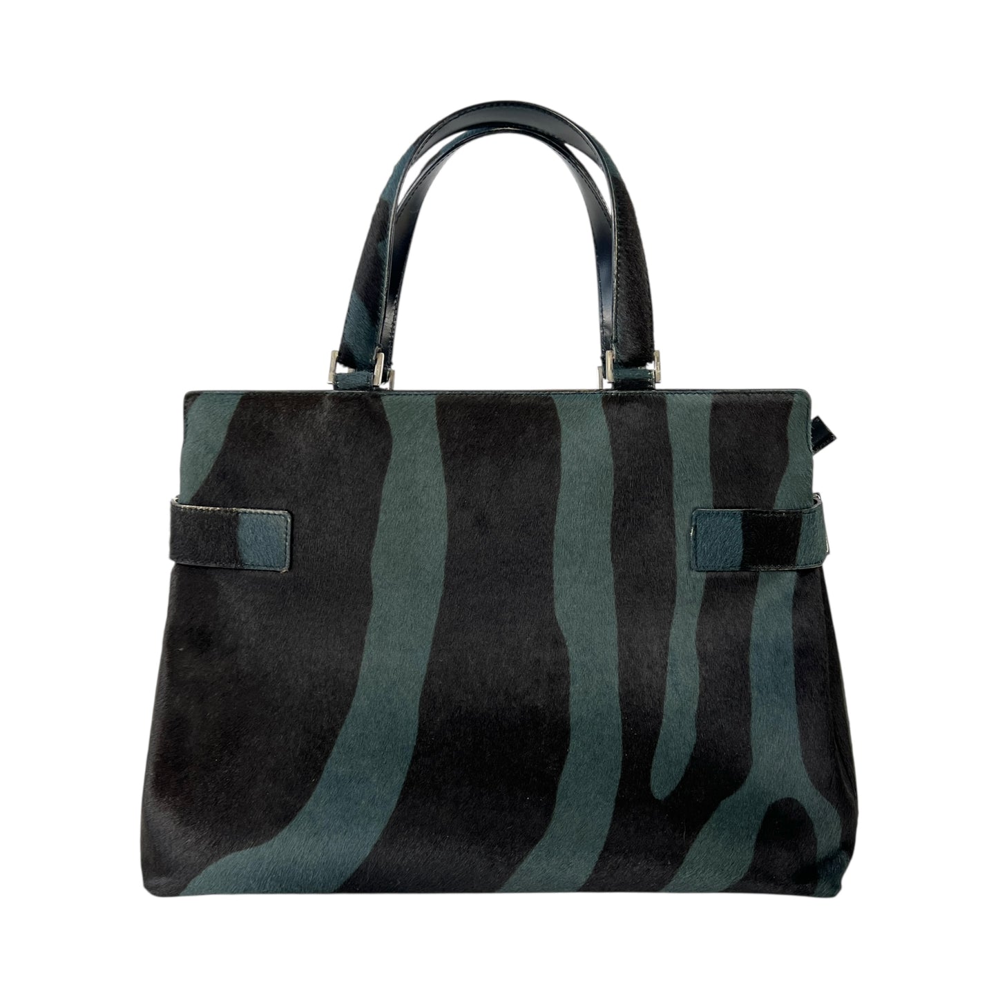 Ferragamo Zebra Print Calf Hair Handbag