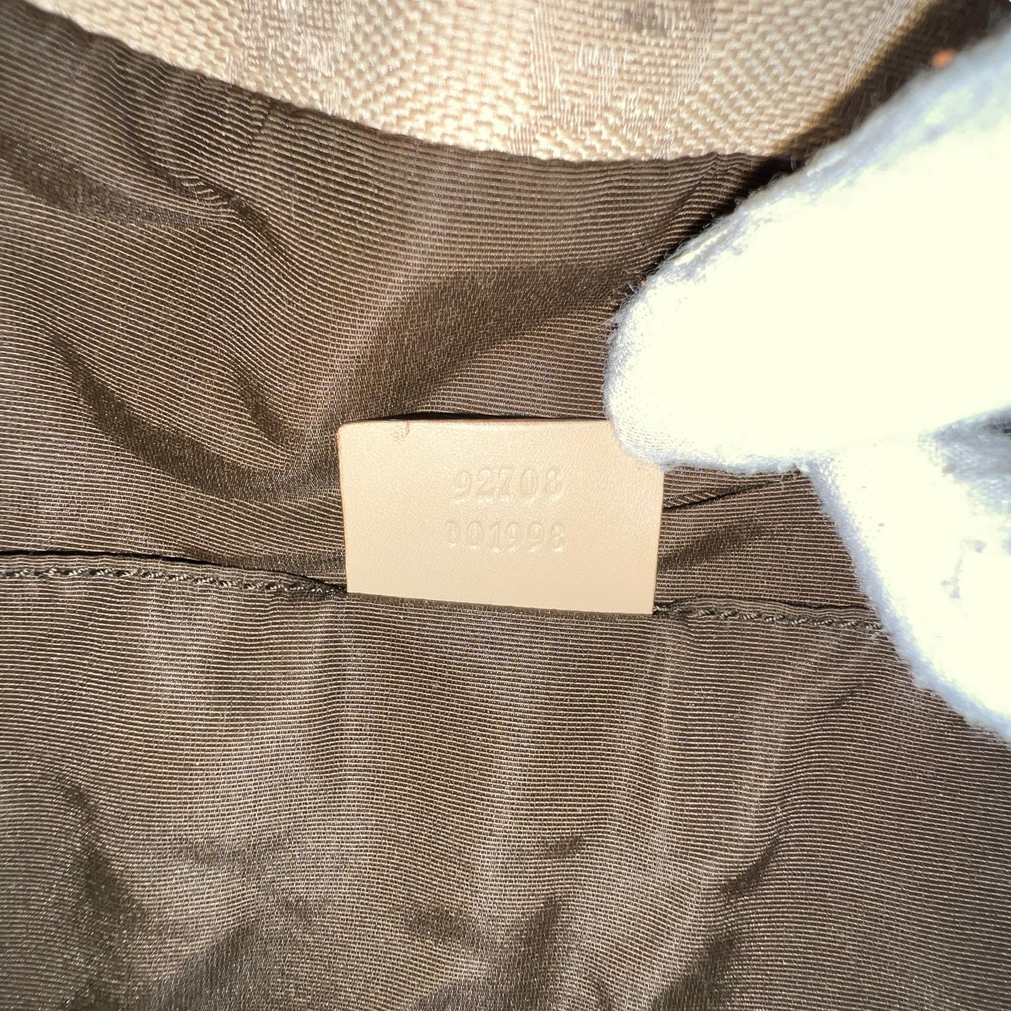 Gucci Monogram Bamboo Shoulder Bag