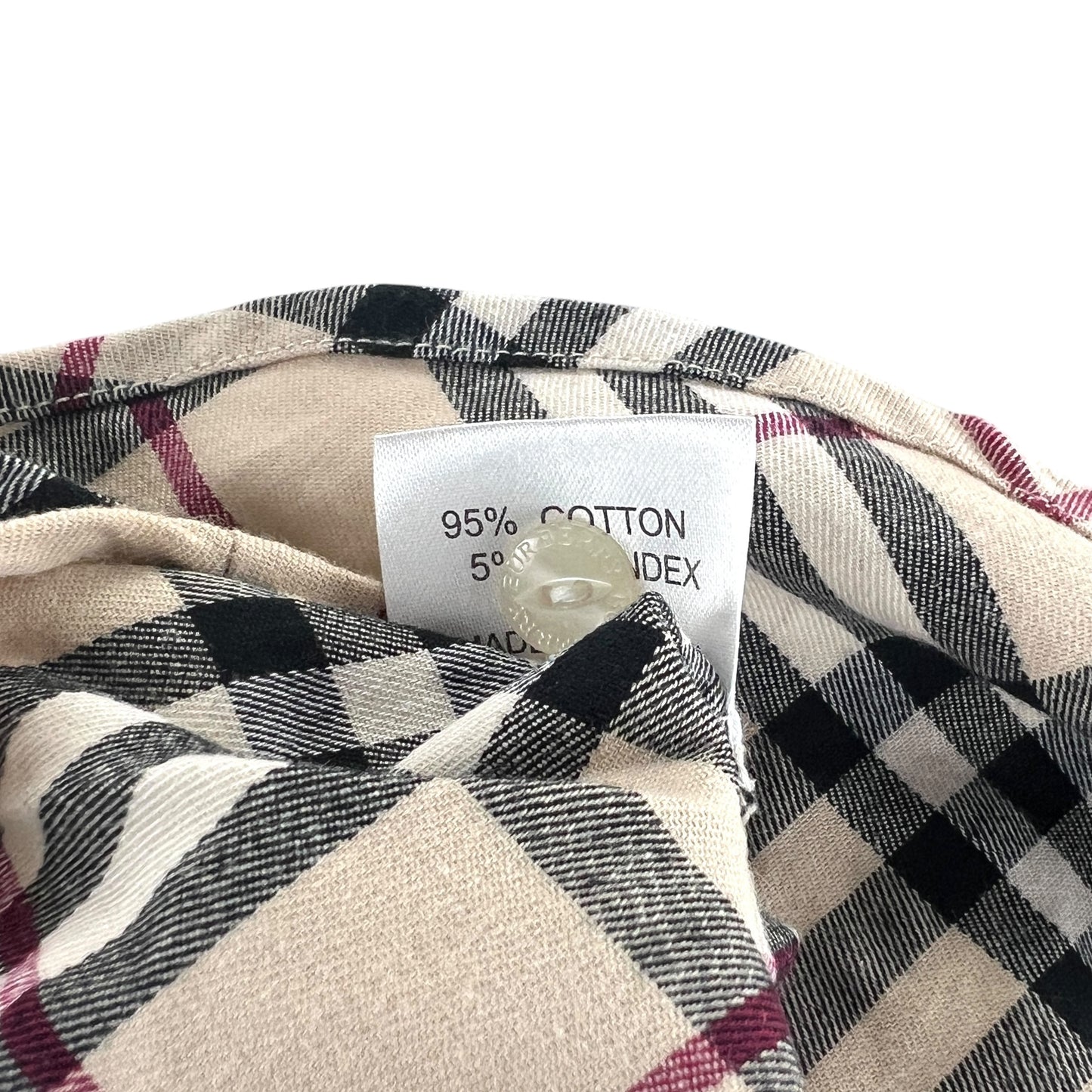Burberry Nova Check Button-Up Polo