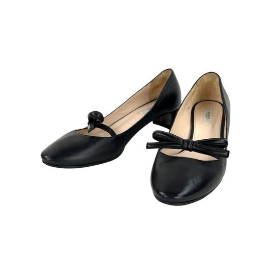 Prada Leather Bow Pumps