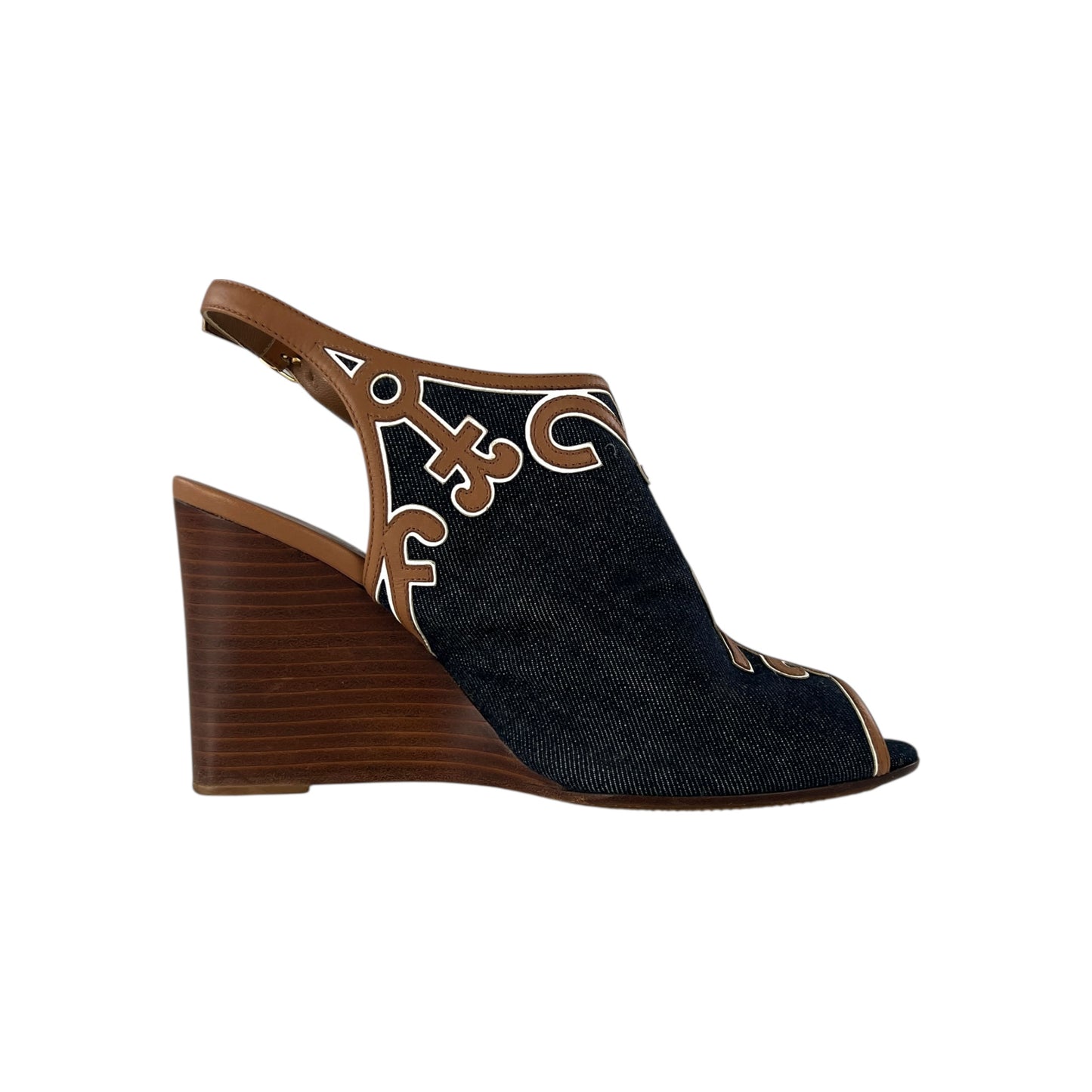 Hermes Denim Wedges
