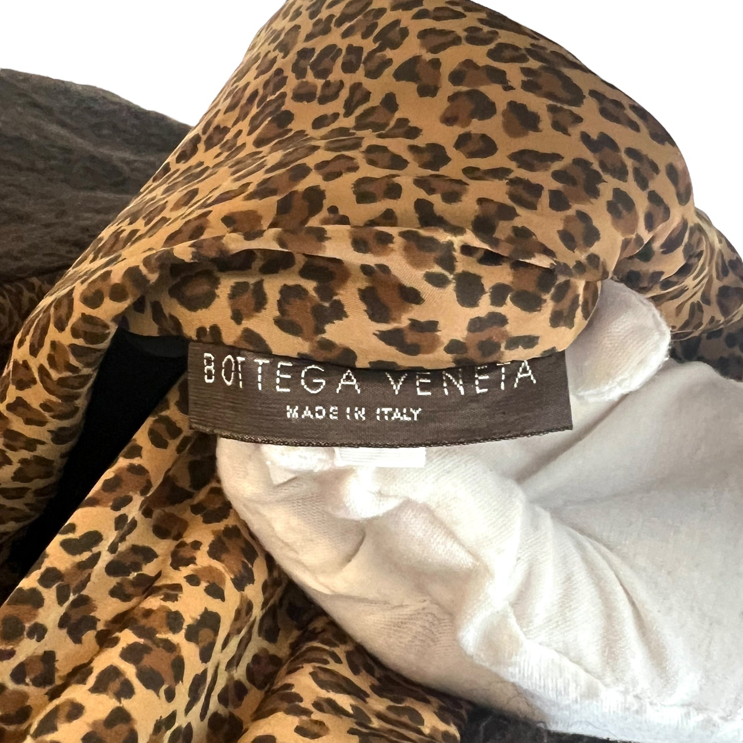 Bottega Veneta Vintage Leopard Print Alpaca Reversible Driving Coat