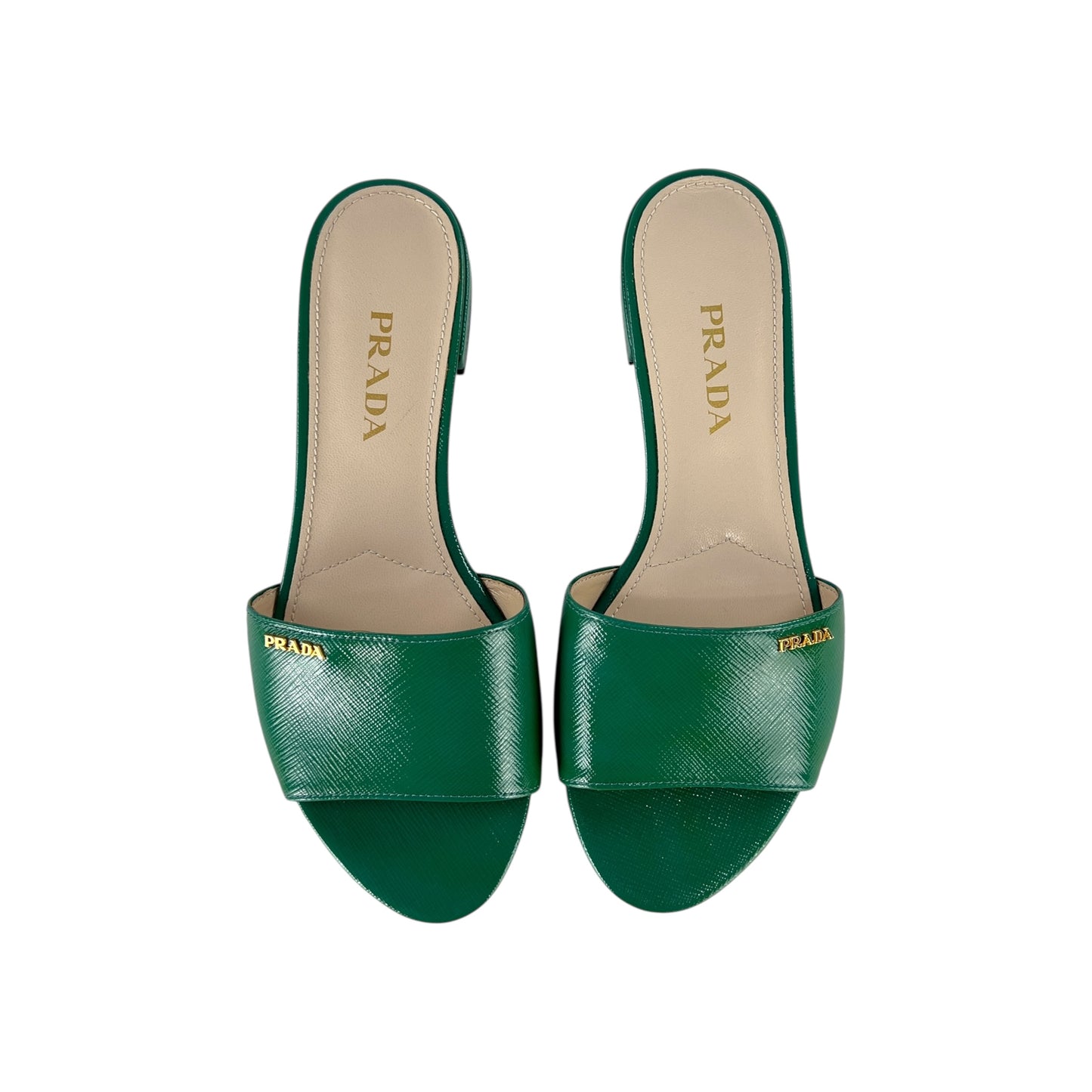 Prada Saffiano Leather Sandals