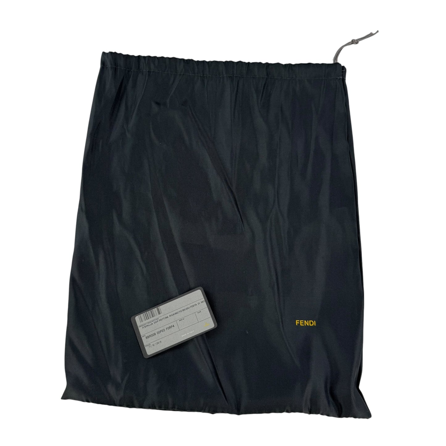 Fendi Mother of Pearl Embroidered Double Flap Baguette
