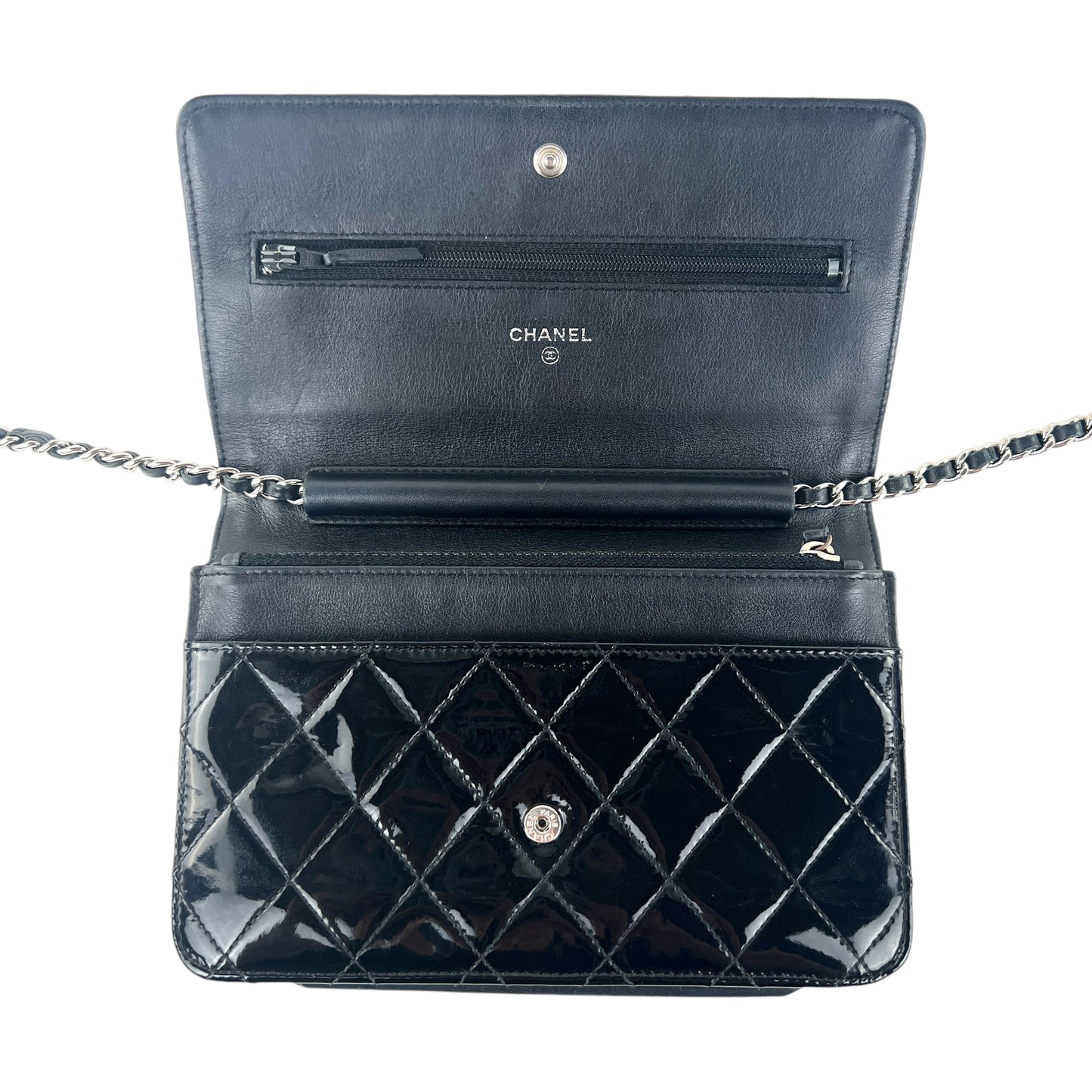 Chanel Wallet On Chain Patent Leather Crossbody Bag