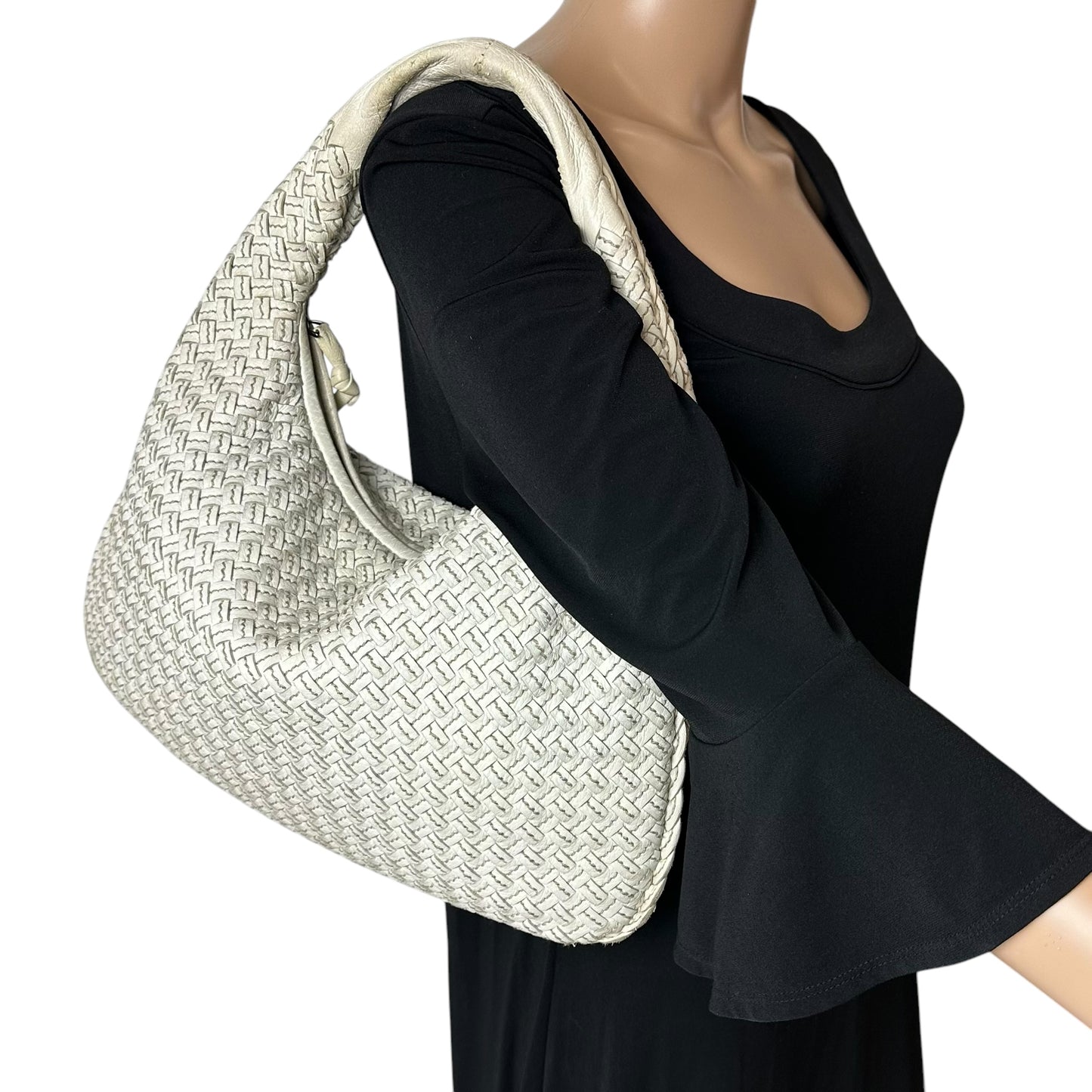 Bottega Veneta Intrecciato Leather Hobo Shoulder Bag
