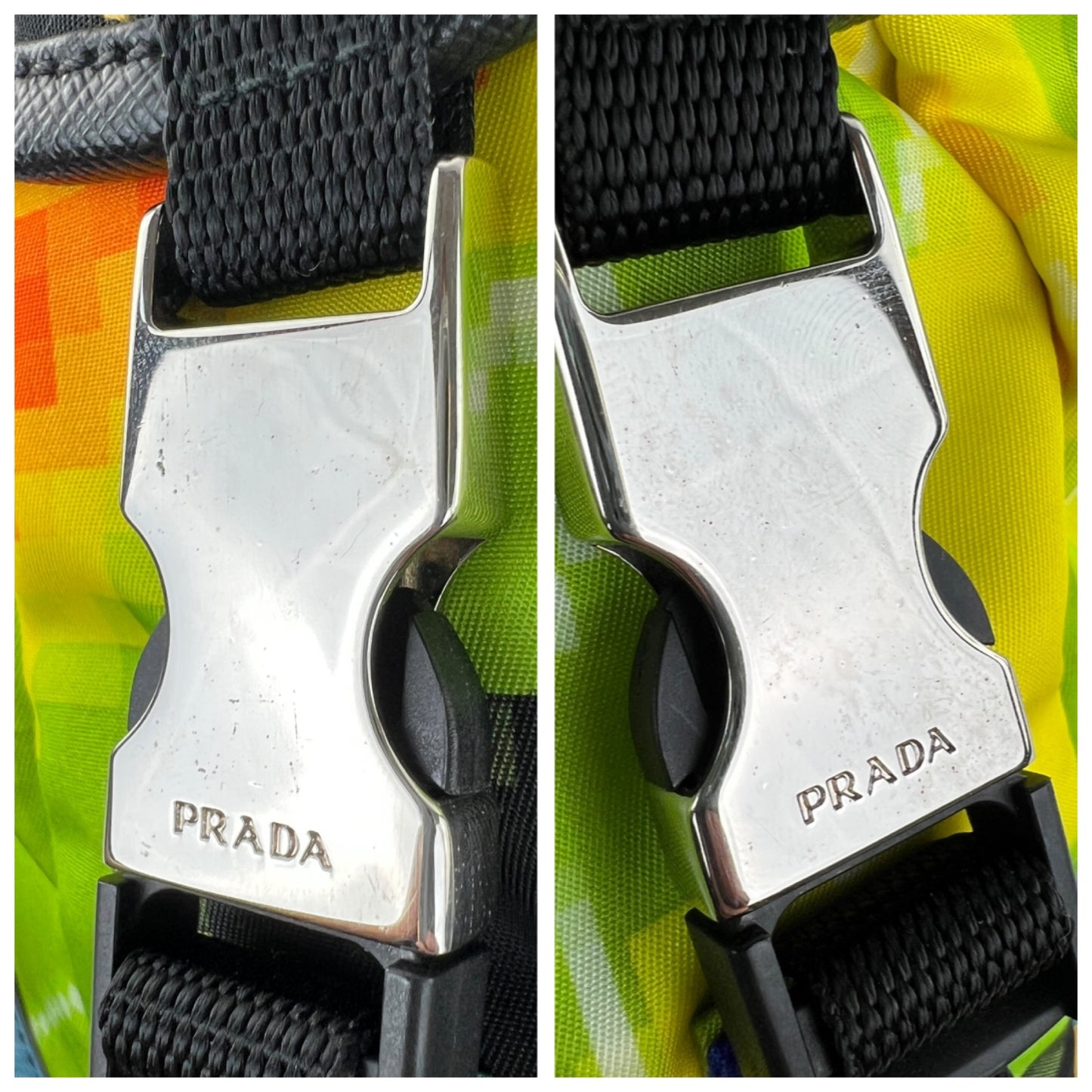 Prada Multicolor Pixel Tessuto Nylon Backpack