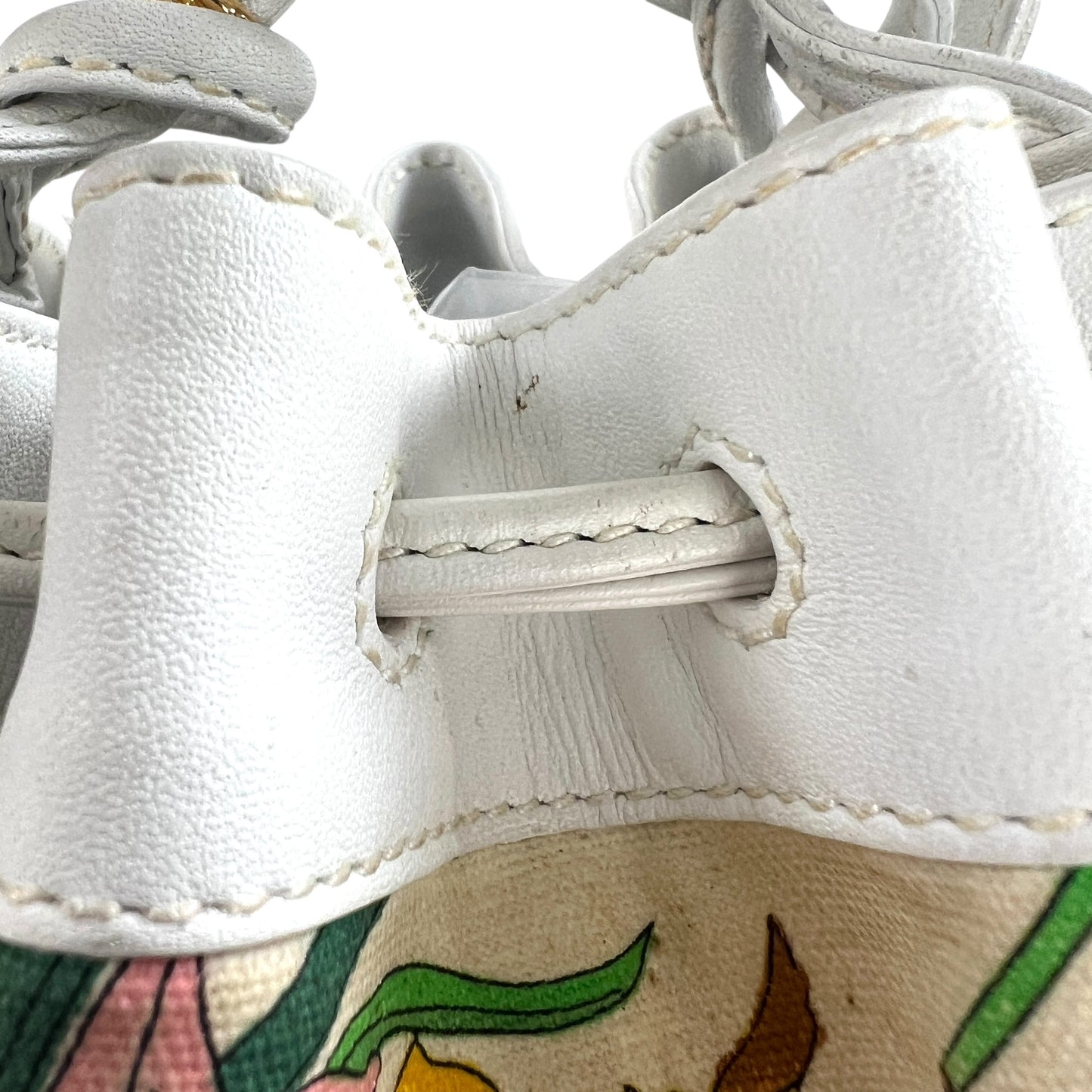 Gucci Vintage Flora Drawstring Crossbody Bag