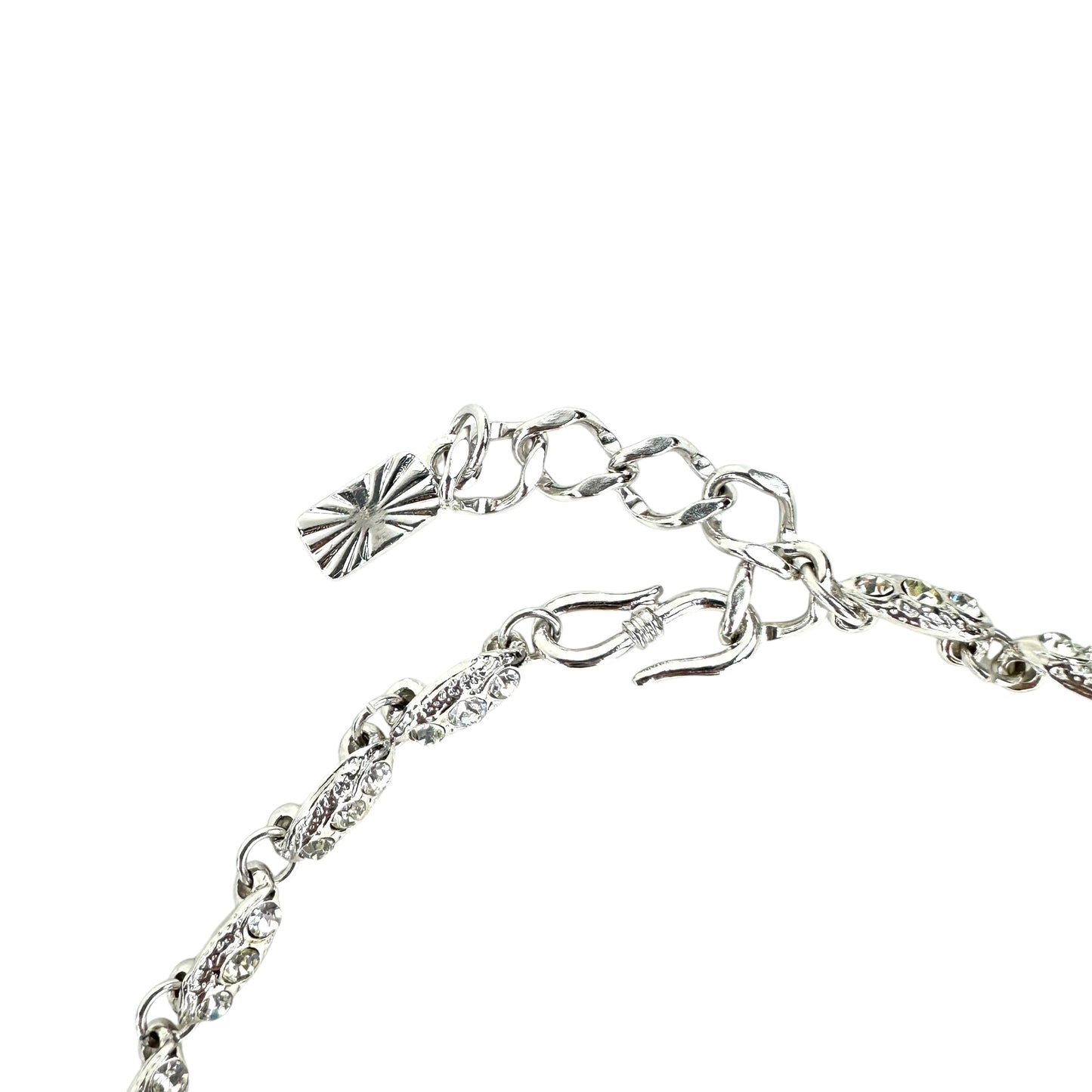 YSL Vintage Rhinestone Bow Necklace