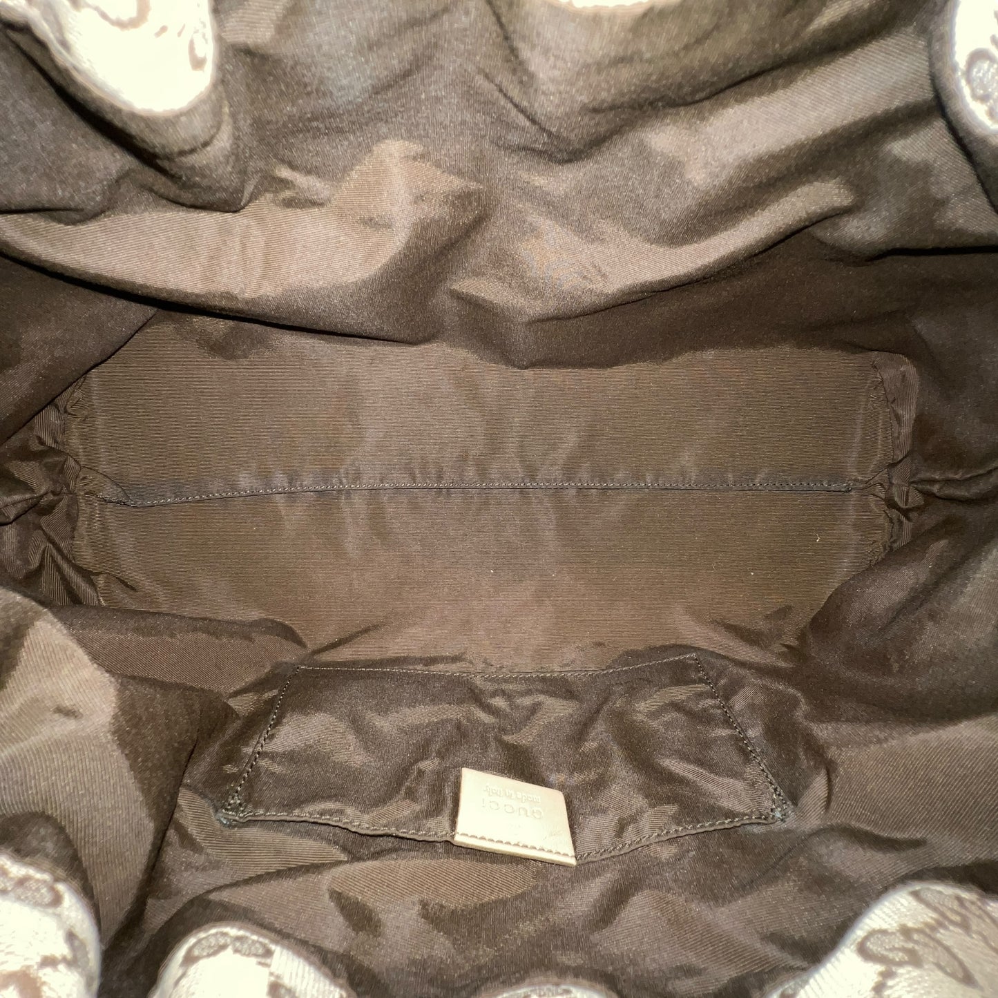 Gucci Monogram Bamboo Shoulder Bag