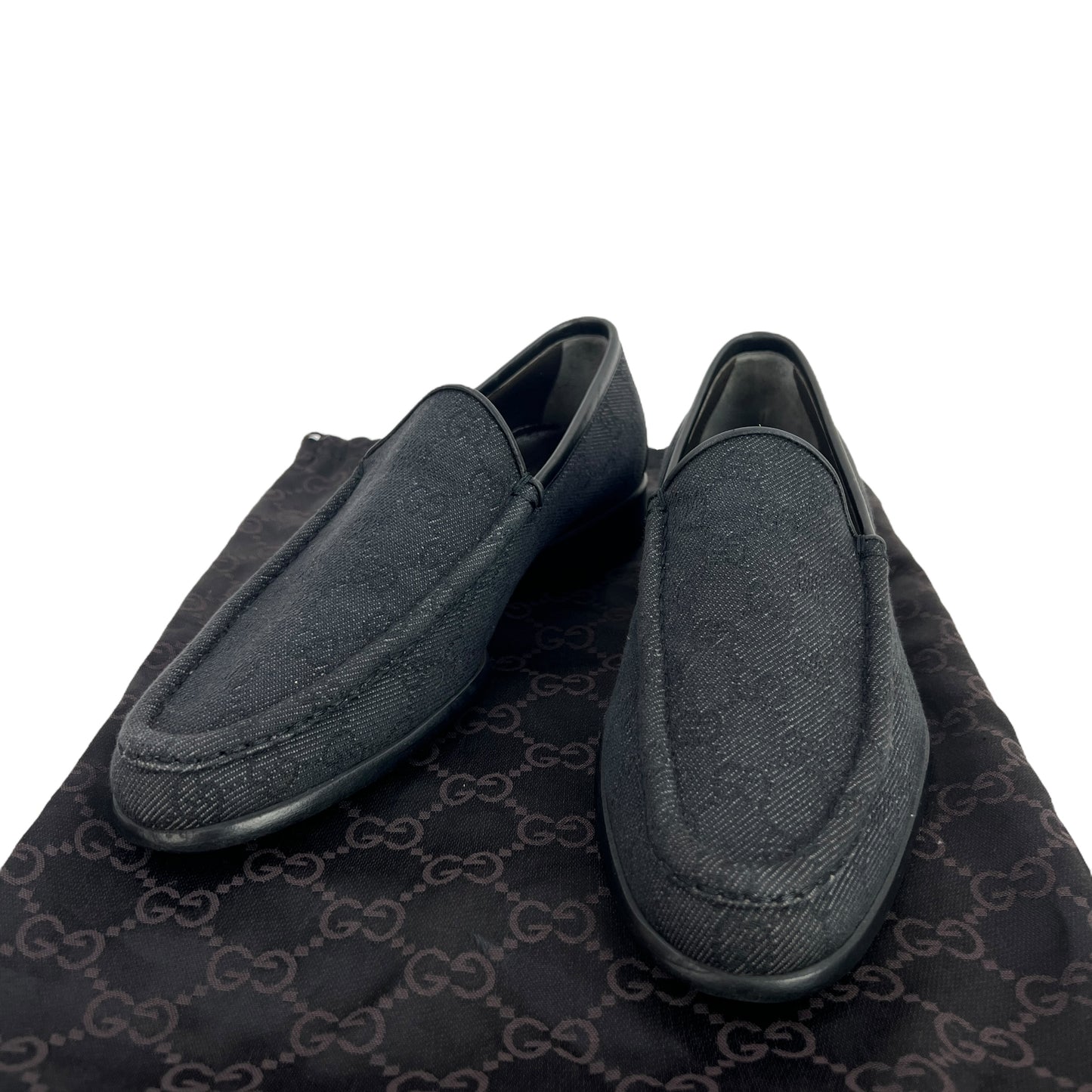 Gucci Monogram Canvas Loafers