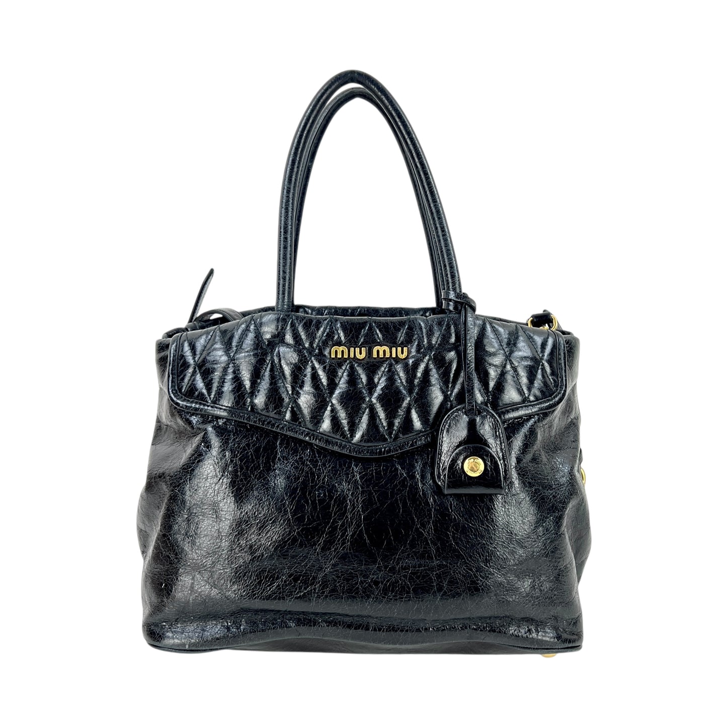 Miu Miu Patent Leather Two-Way Bag