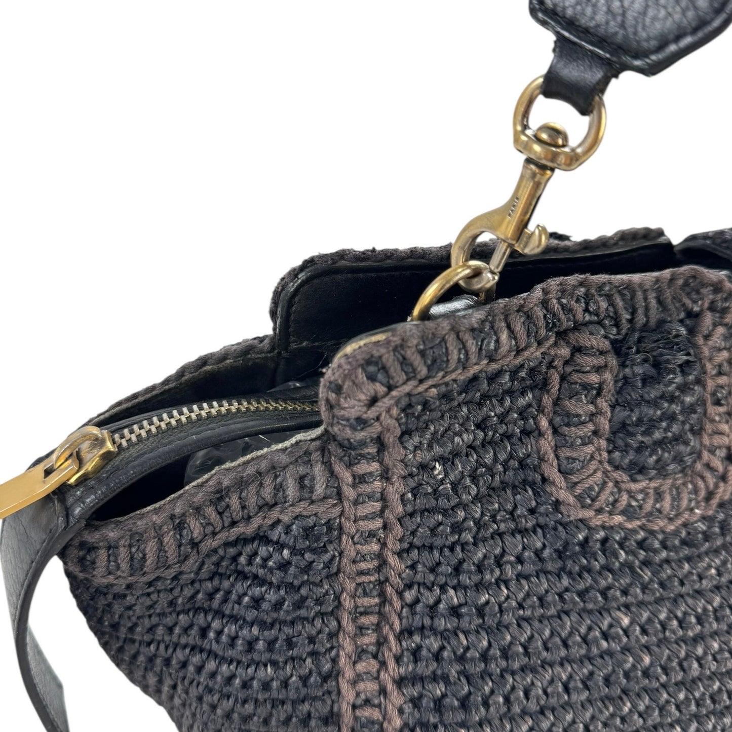Saint Laurent Raffia Shoulder Bag