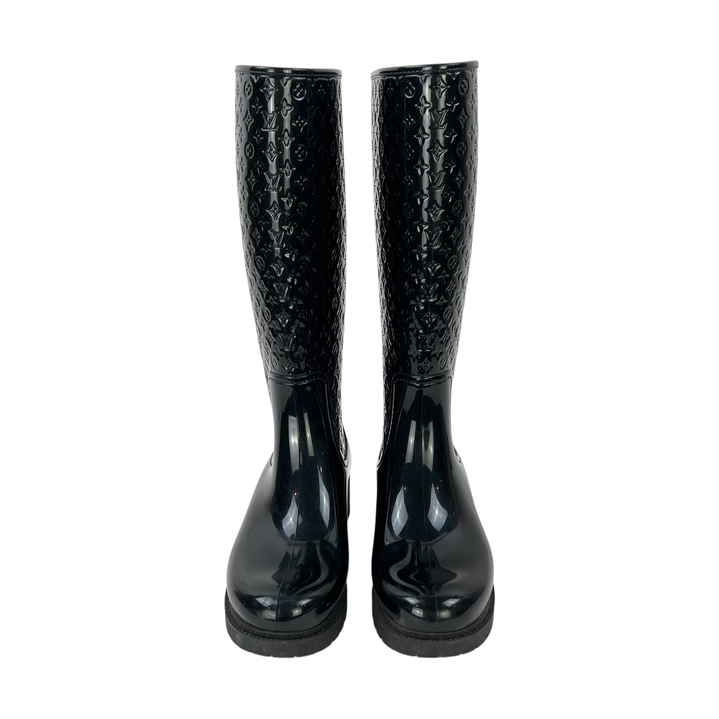 Louis Viutton Monogram Embossed Rubber Boots