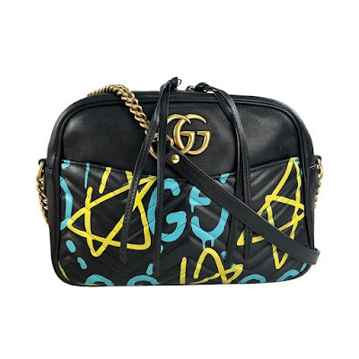 Gucci Marmont Ghost Leather Crossbody Bag