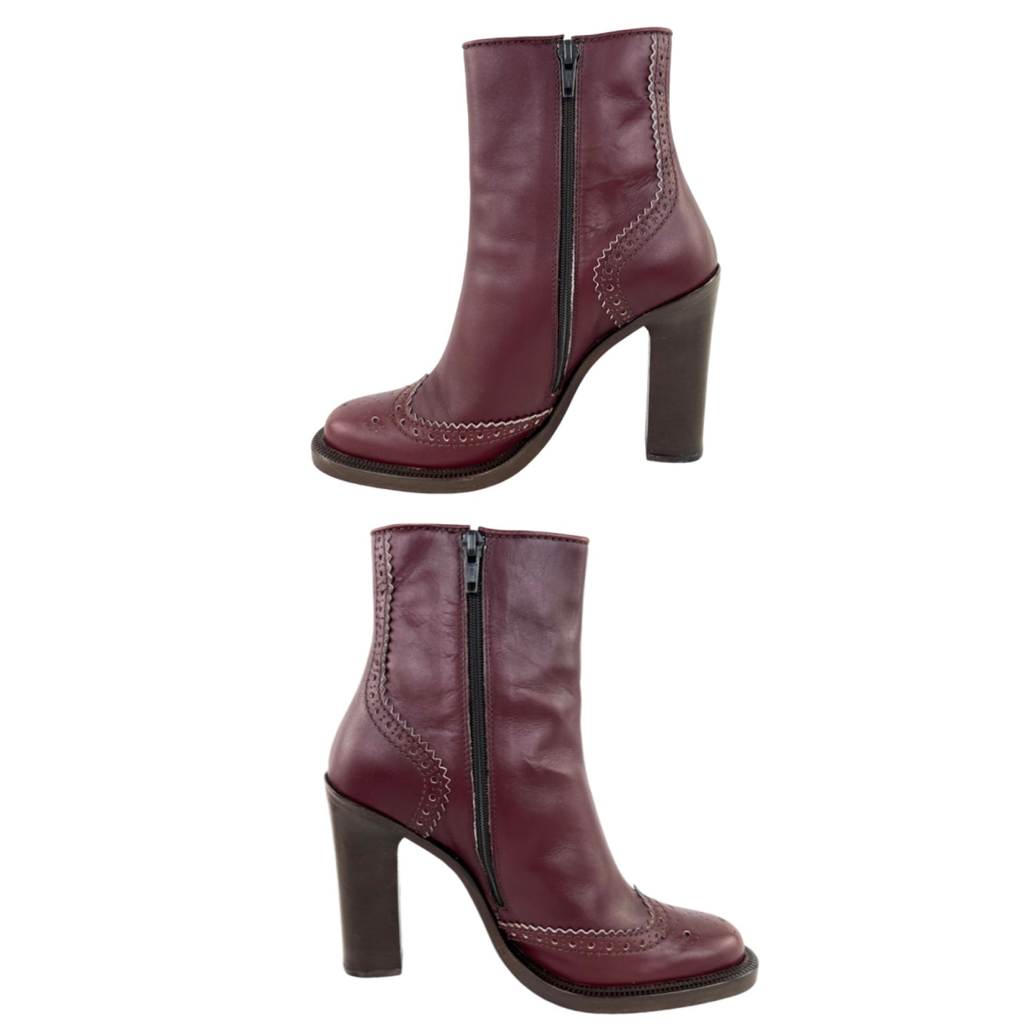 Miu Miu Vintage Western Leather Ankle Boots
