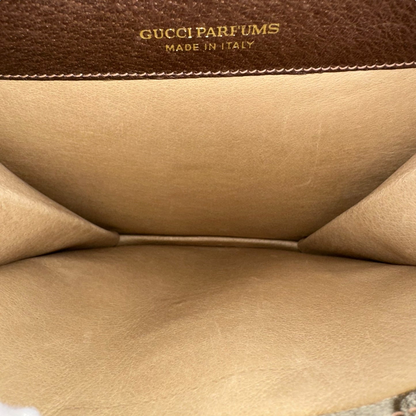 Gucci Vintage Parfums Monogram Sherry Line Crossbody Bag