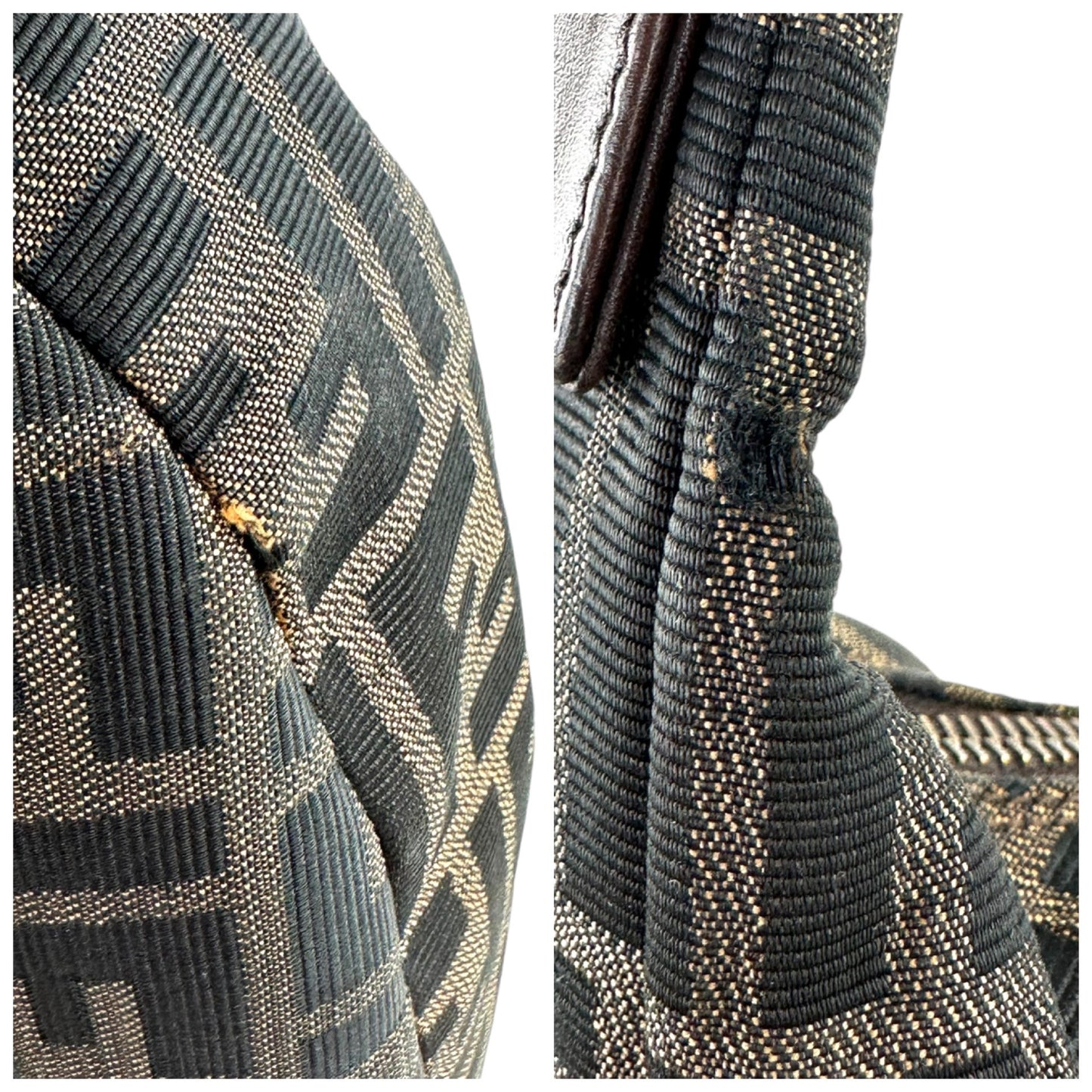 Fendi Zucca Croissant Shoulder Bag