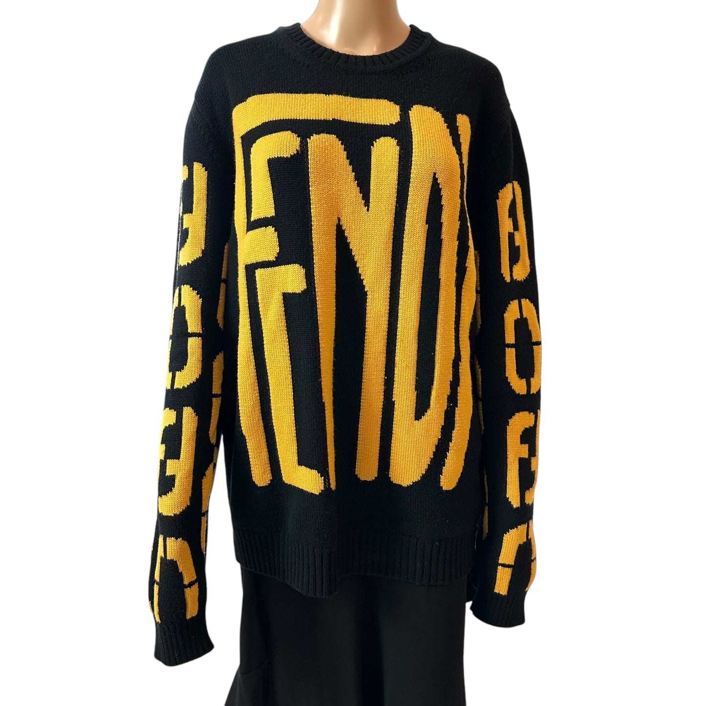 Fendi Maxi Logo Wool Sweater