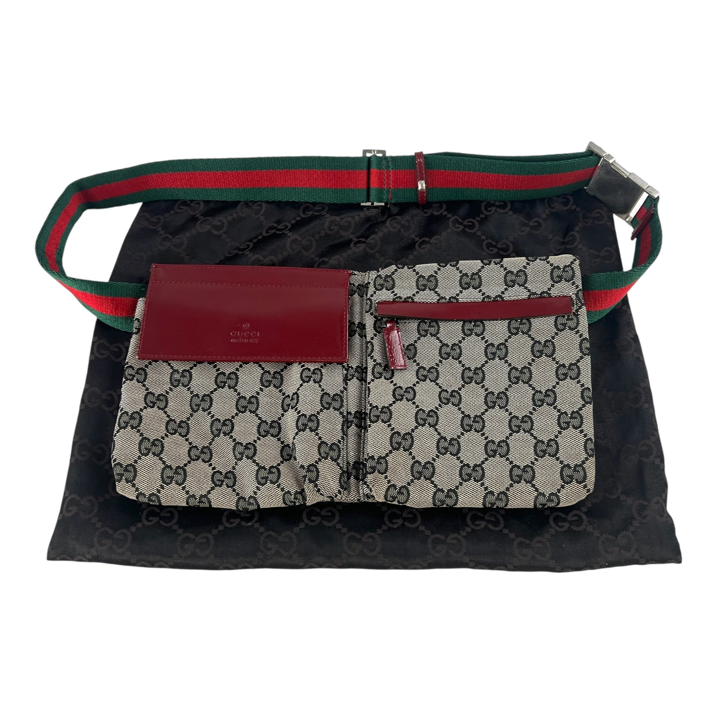 Gucci Monogram Canvas Sherry Line Belt Bag
