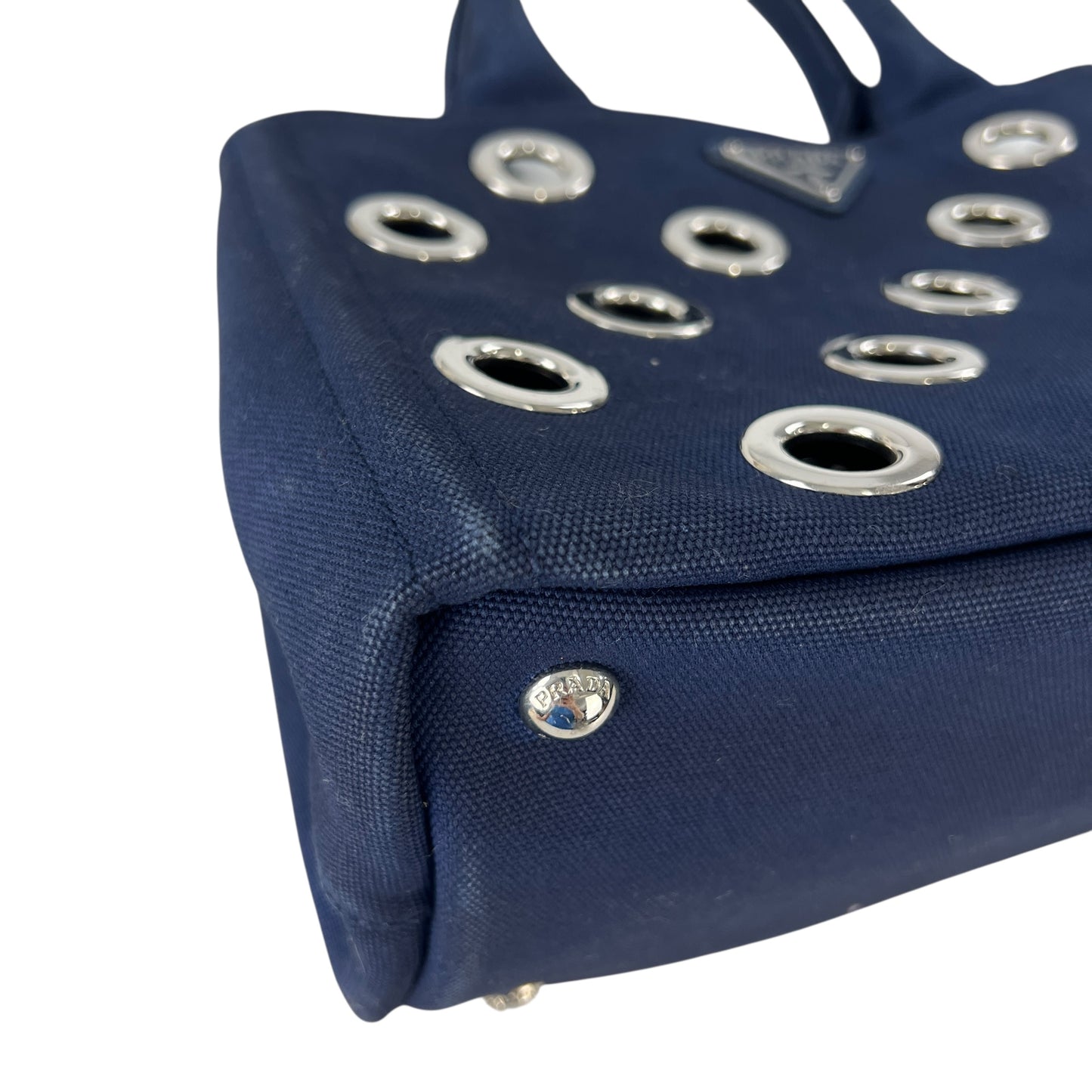 Prada Canapa Grommet Bag