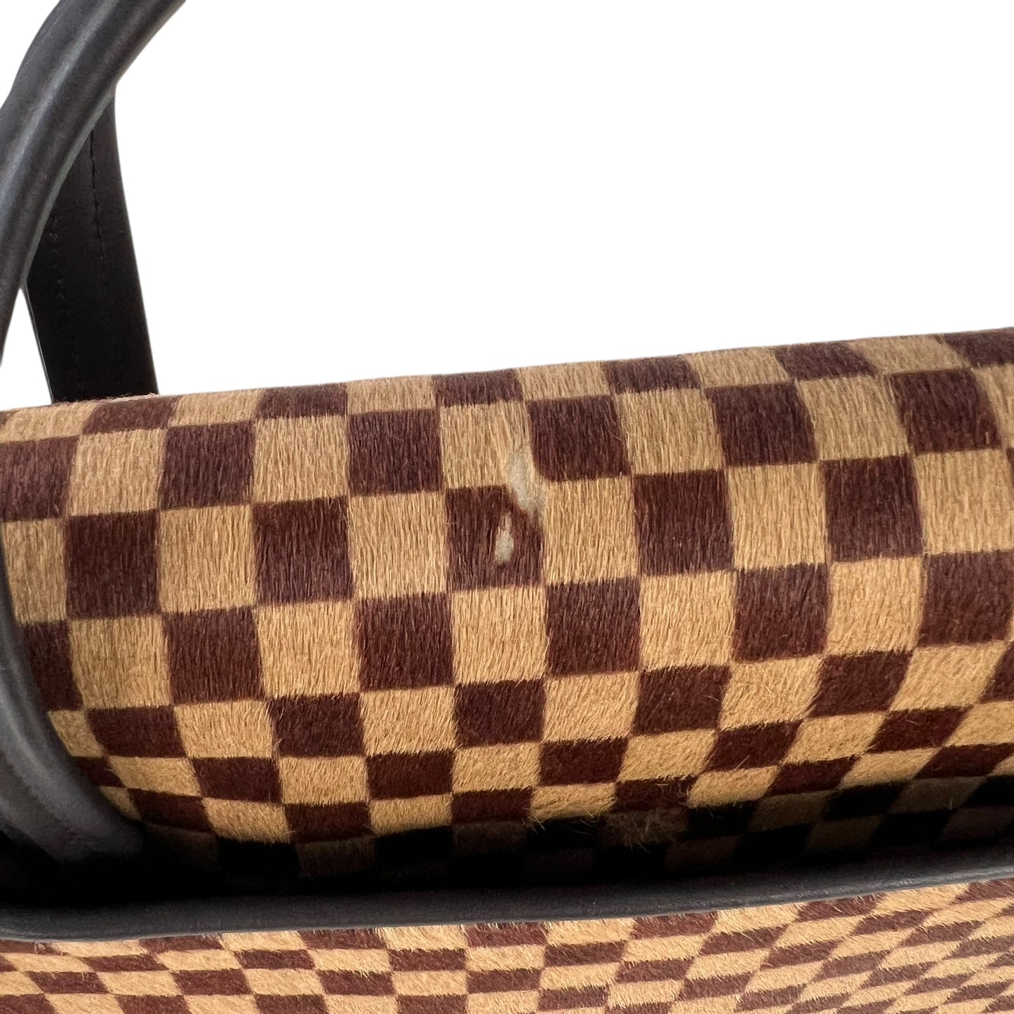 Louis Vuitton Vintage Damier Sauvage Calf Hair Handbag