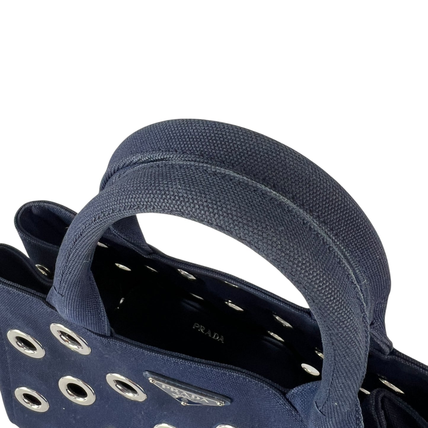 Prada Canapa Grommet Bag