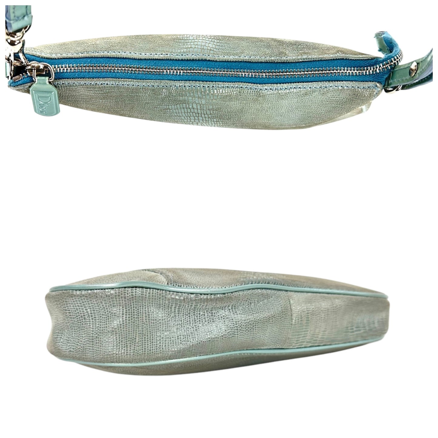 Dior Vintage Lizard Mini Saddle Bag