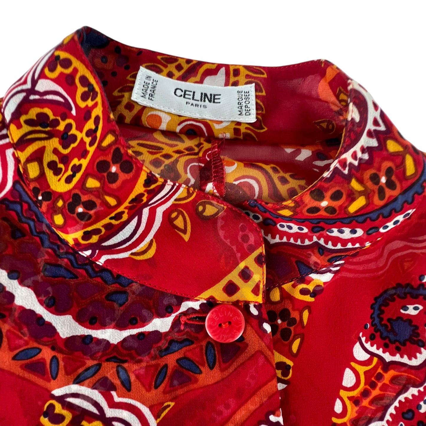 Celine Sheer Paisley Blouse