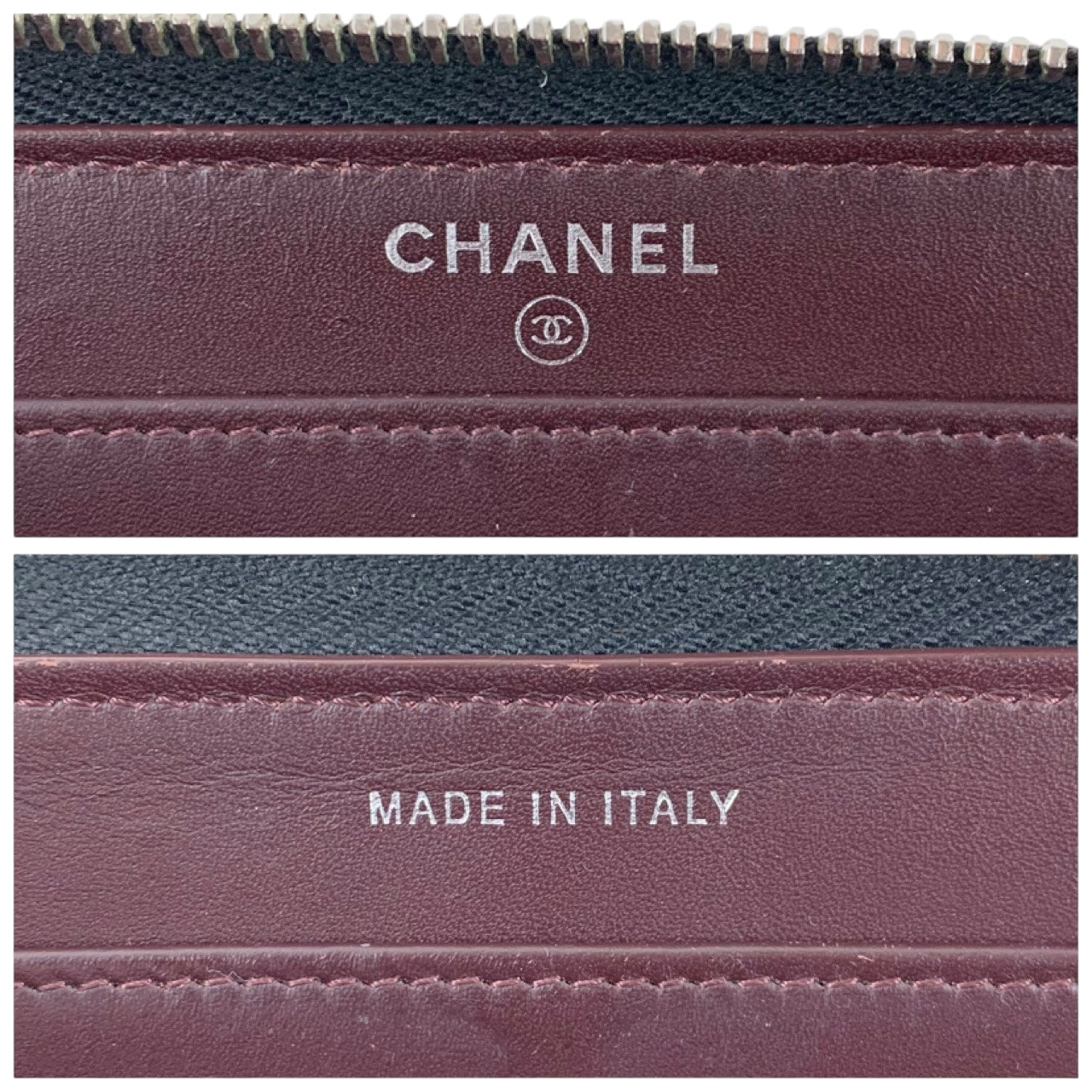 Chanel Matelasse Caviar Zip Around Wallet