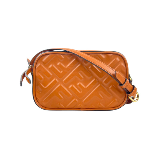 Fendi Zucca Embossed Leather Camera Crossbody Bag