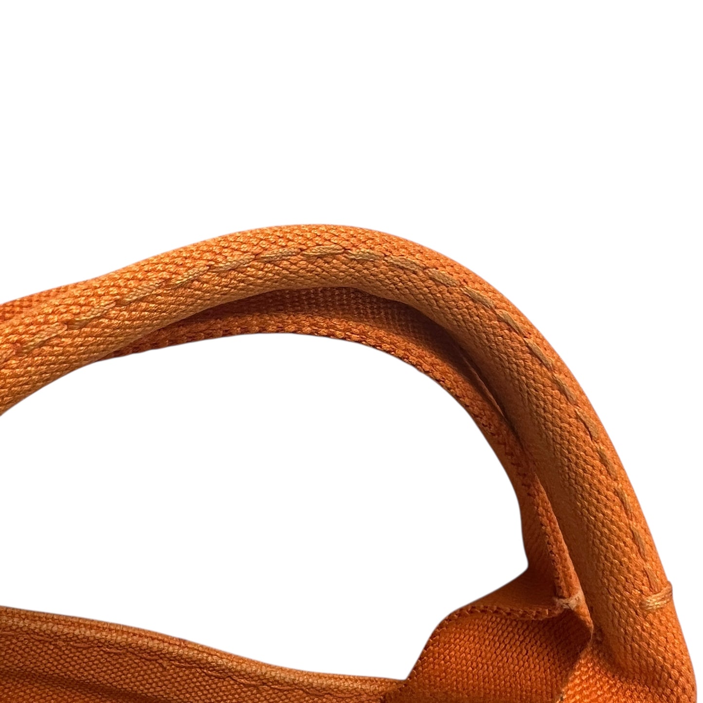 Prada Orange Canapa Tote Bag