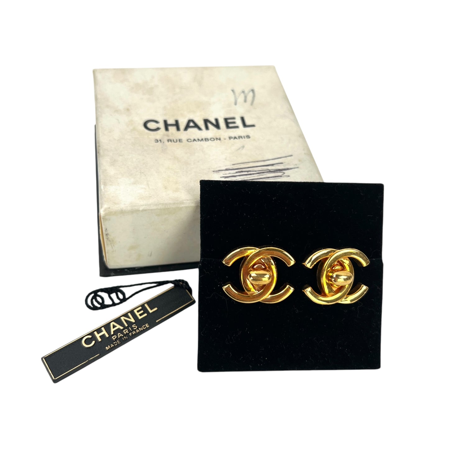 Chanel Vintage CC Earrings