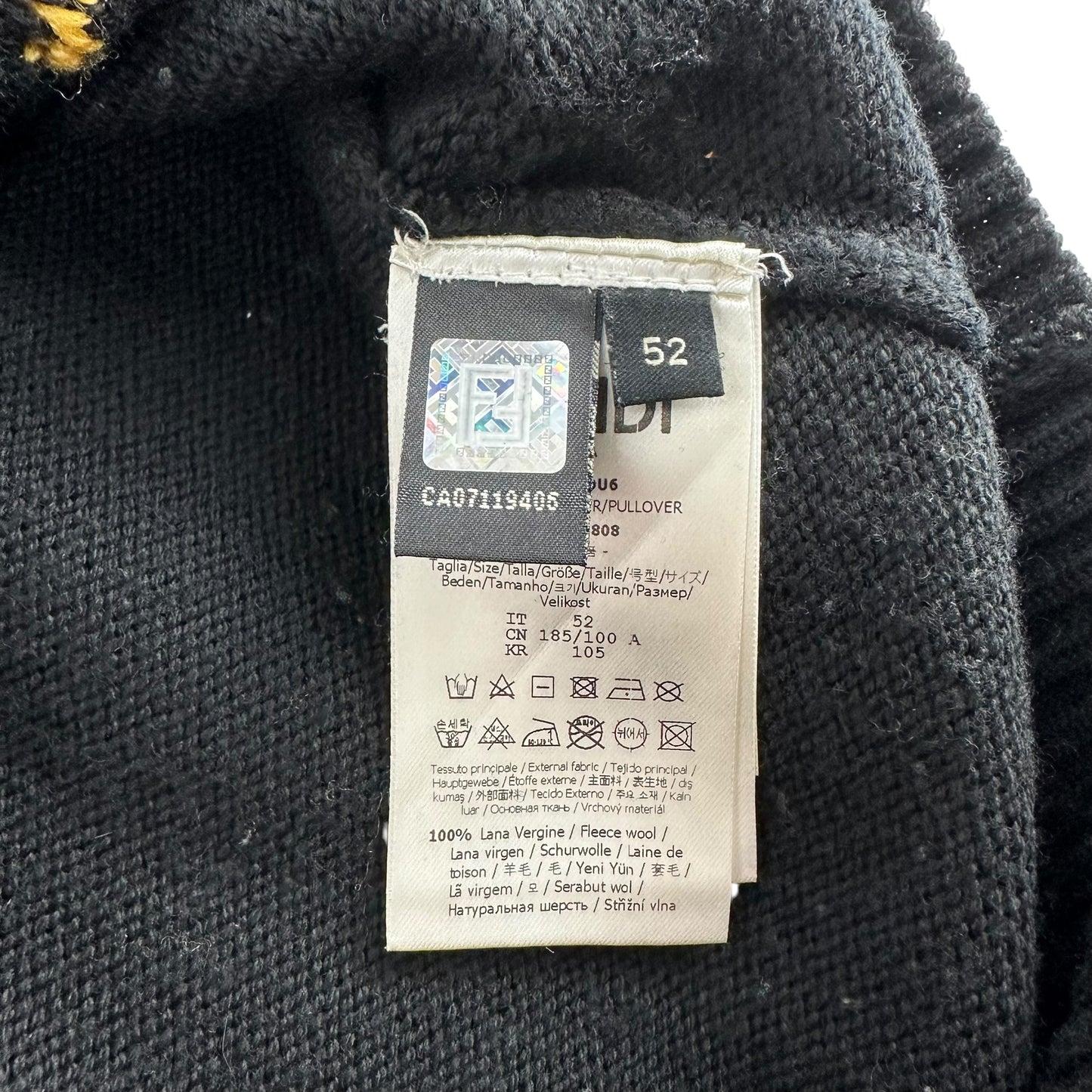 Fendi Maxi Logo Wool Sweater