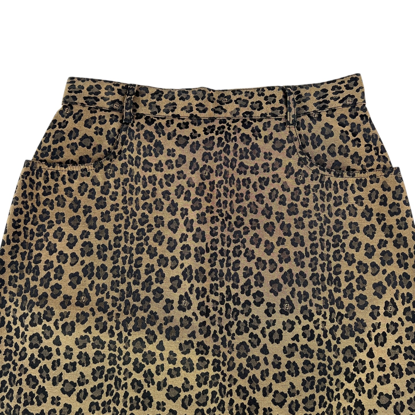 Fendi Vintage Leopard Print Skirt