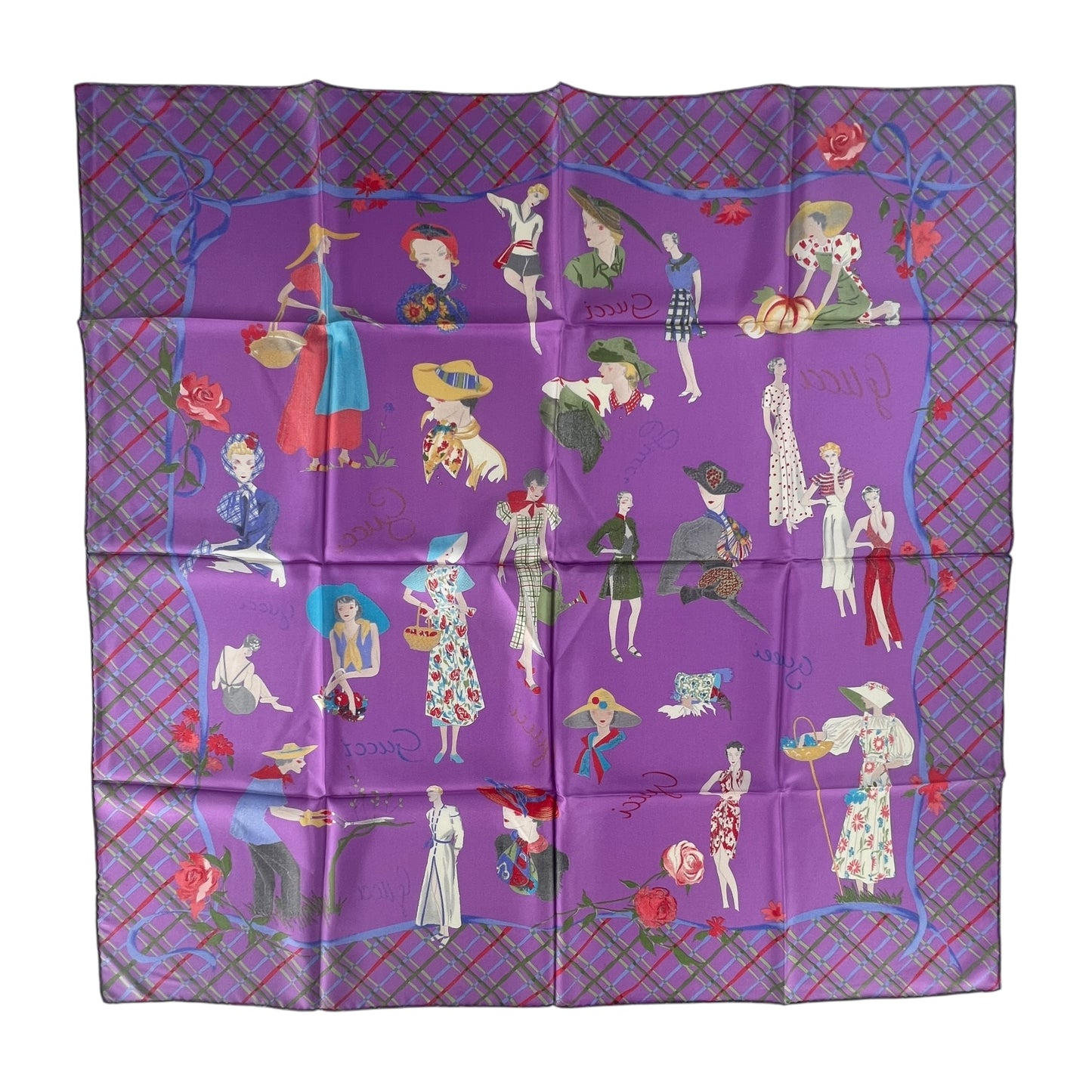 Gucci Vintage Silk Scarf