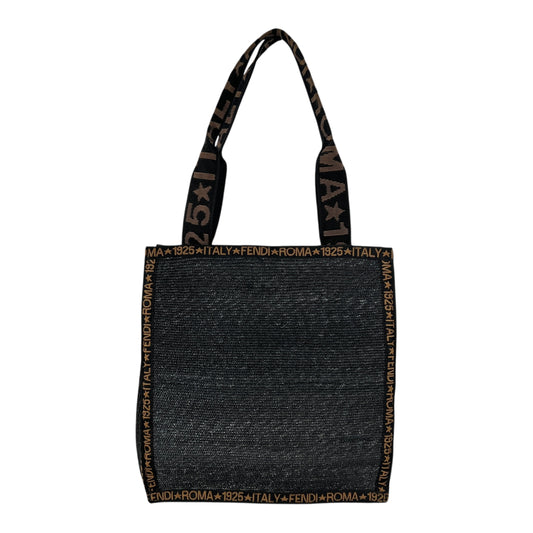 Fendi Vintage Raffia Tote Bag