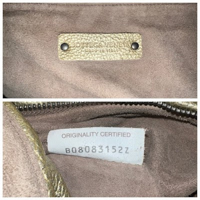 Bottega Veneta Metallic Leather Hobo Shoulder Bag