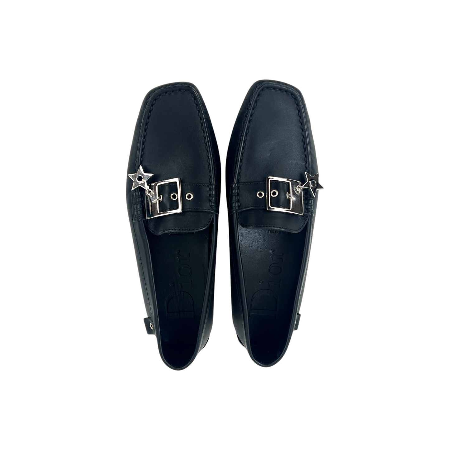 Dior Leather Driver Loafers