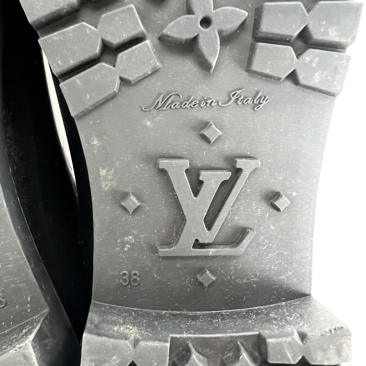 Louis Viutton Monogram Embossed Rubber Boots