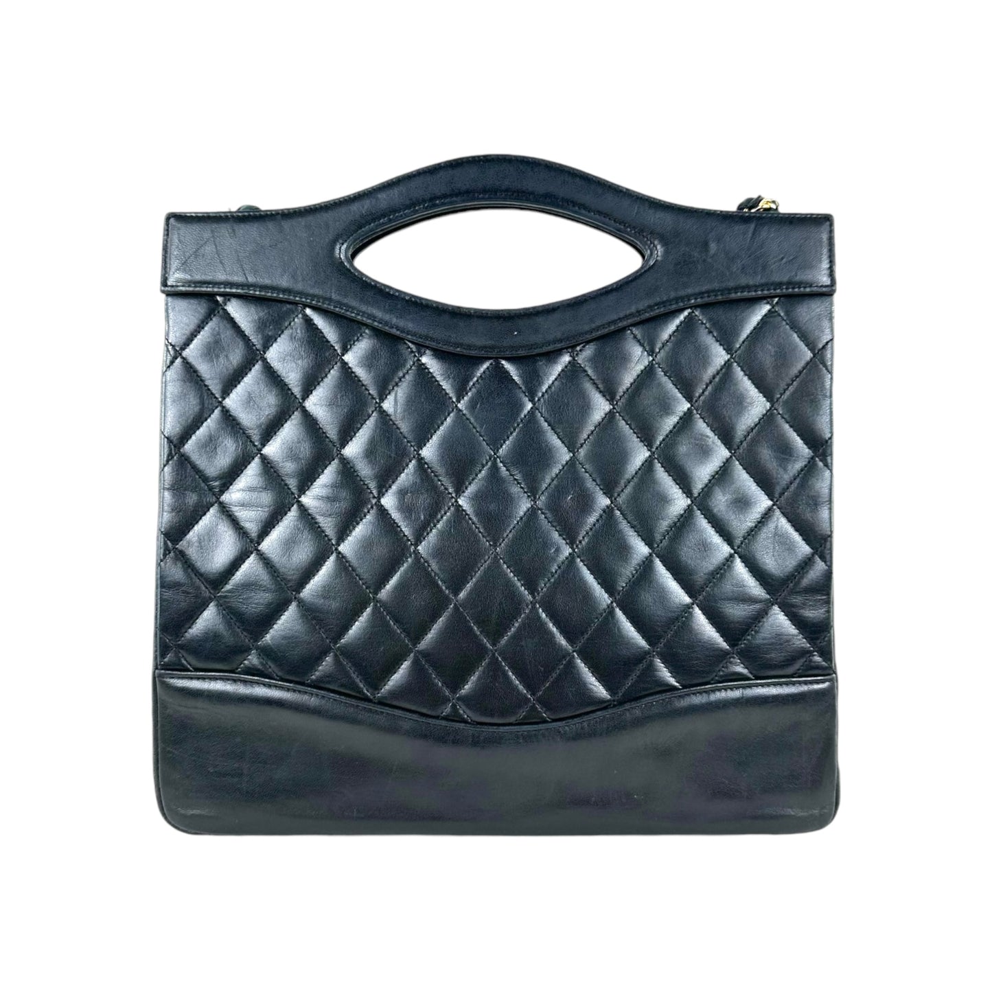 Chanel Vintage 31 Matelasse Lambskin Shopping Tote Bag
